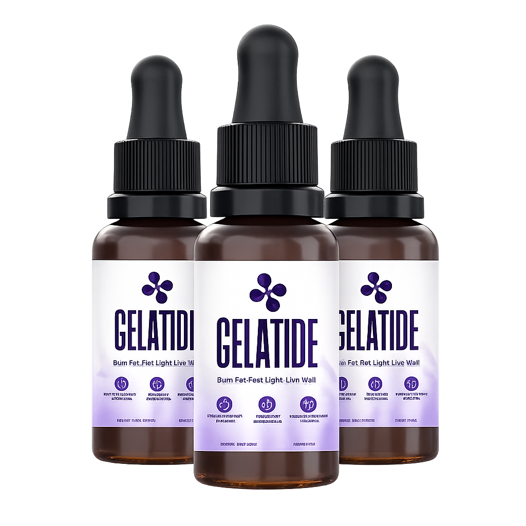 Gelatide Liquid Drops Metabolic & Weight Loss — 3 Bottle Pack